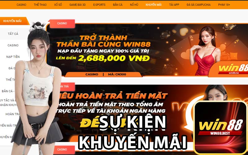 Sự kiện khuyến mãi win88